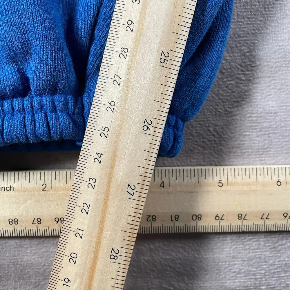 90s Hanes Soft Cozy Baggy Blue Sweatpants 30-32 Made in USA Sportsweat Athletic